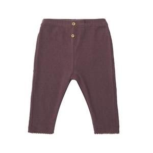 NEW TOCOTO VINTAGE kid's openwork leggings in plum
